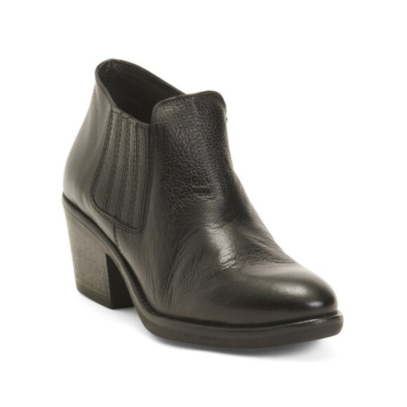 MIZ MOOZ Black Made In Spain Leather Daveena Shootie Boots